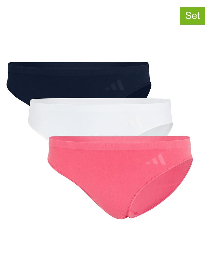 Adidas Комплект из 3 штук: трусики розового, белого и темно-синего цвета
Adidas Комплект из 3 штук: трусики розового, белого и темно-синего цвета