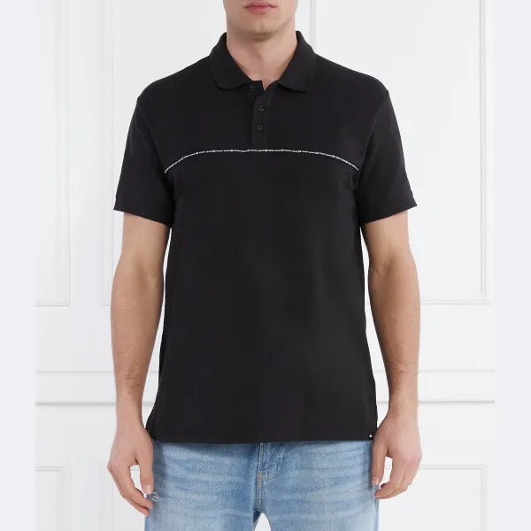 Рубашка поло стандартного кроя Tommy Hilfiger, черный 
Рубашка поло стандартного кроя Tommy Hilfiger, черный