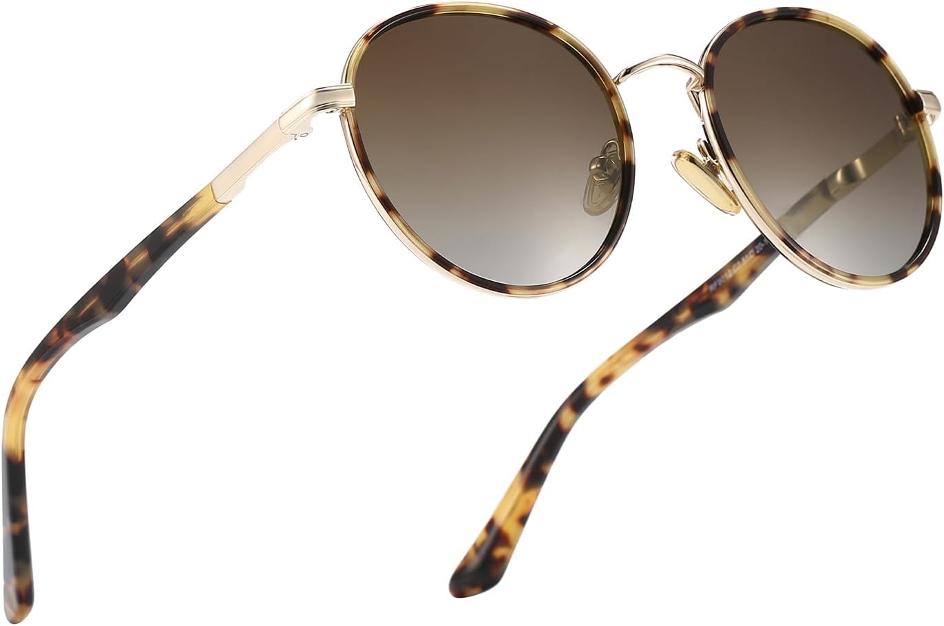 Ретро круглые поляризованные солнцезащитные очки для женщин, защита UV400, винтажный стиль, легкая оправа из ацетата и металла Ricafirla, C2: Yellow Tortoise Frame / Brown Gradient Lens
Ретро круглые поляризованные солнцезащитные очки для женщин, защита UV400, винтажный стиль, легкая оправа из ацетата и металла Ricafirla, C2: Yellow Tortoise Frame / Brown Gradient Lens