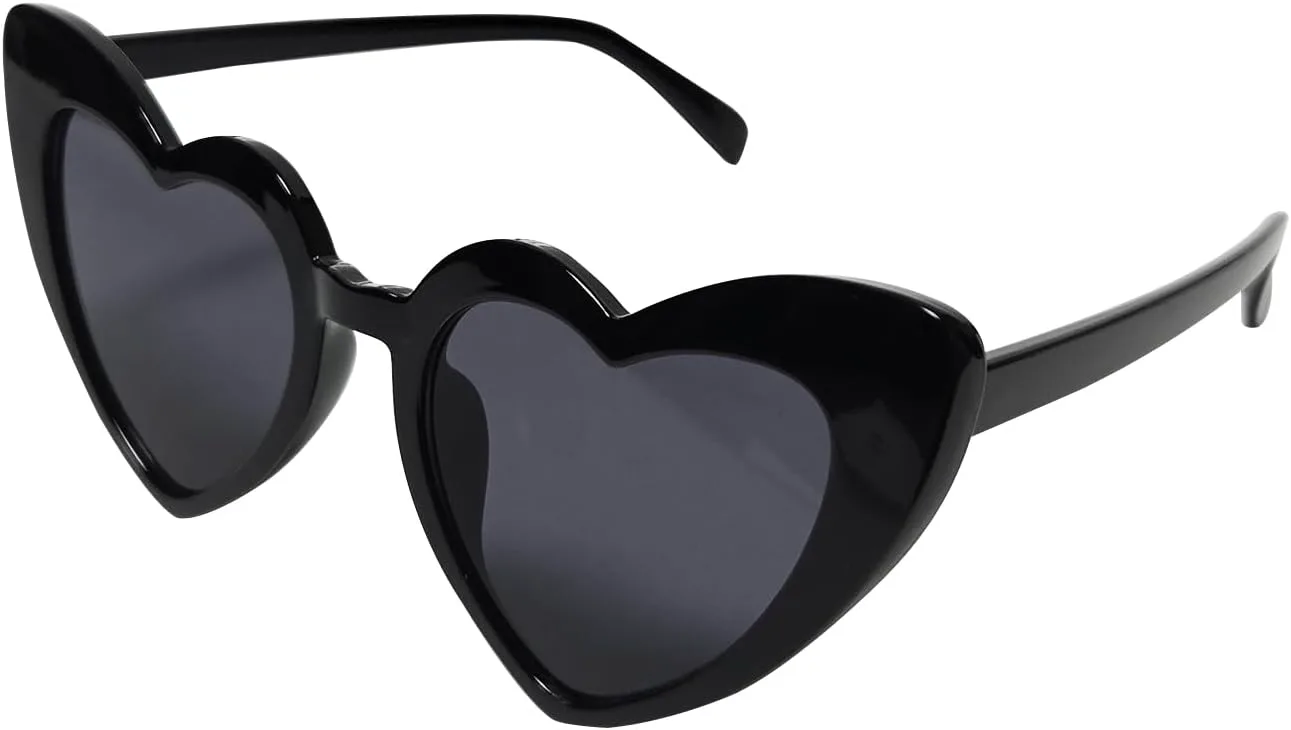 Милые пластиковые солнцезащитные очки в форме сердечек для женщин и девушек - защита от УФ-излучения UV400, модные очки для вечеринок и летнего пляжа Generic, Black
Милые пластиковые солнцезащитные очки в форме сердечек для женщин и девушек - защита от УФ-излучения UV400, модные очки для вечеринок и летнего пляжа Generic, Black