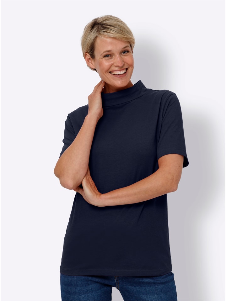 Рубашка с воротником-стойкой темно-синего цвета Sieh an!
Рубашка с воротником-стойкой темно-синего цвета Sieh an!