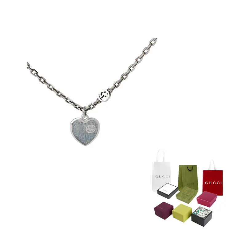 GUCCI Колье Epilogue 925 из стерлингового серебра, унисекс, серебристый/синий
GUCCI Колье Epilogue 925 из стерлингового серебра, унисекс, серебристый/синий