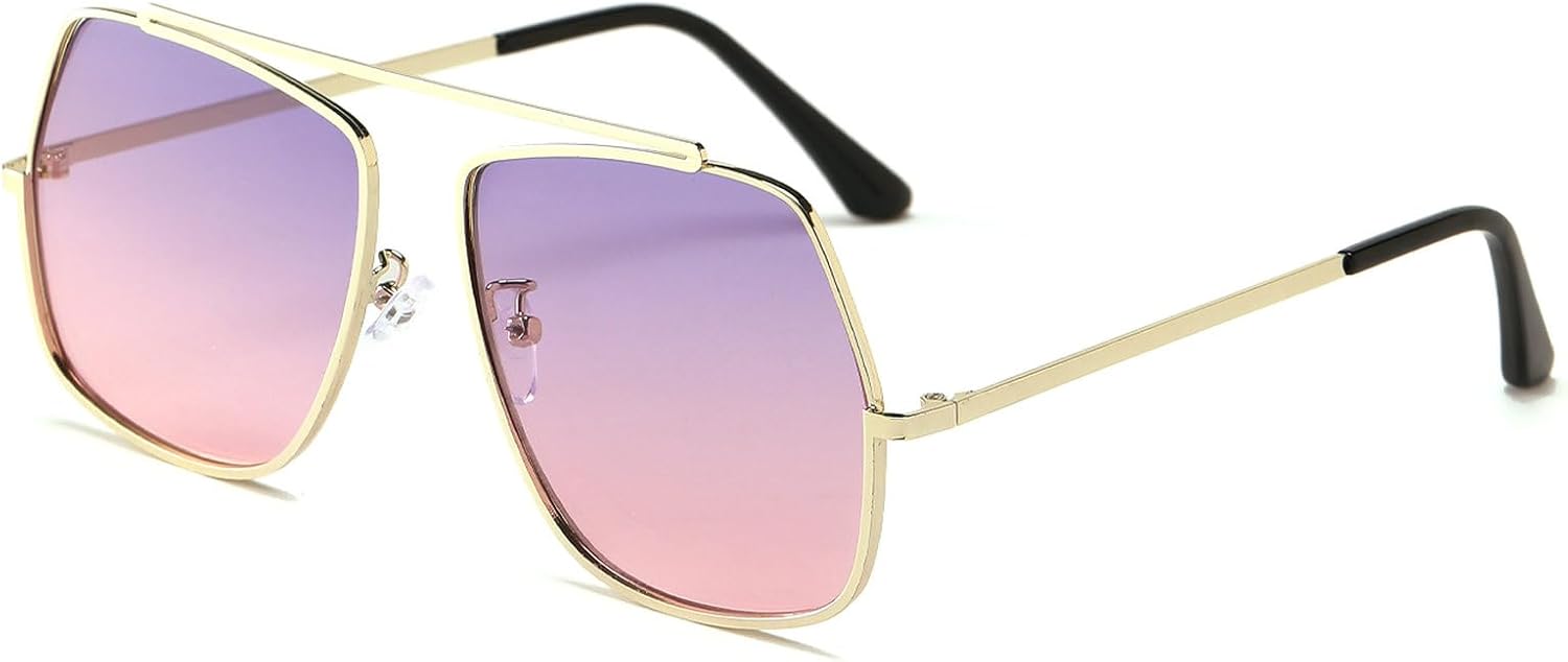 Популярные модные женские солнцезащитные очки-пилот с двойной перемычкой, ретро-очки с квадратным щитком и градиентной защитой от УФ-излучения UV400, мужские солнцезащитные очки в стиле панк mincl, C5
Популярные модные женские солнцезащитные очки-пилот с двойной перемычкой, ретро-очки с квадратным щитком и градиентной защитой от УФ-излучения UV400, мужские солнцезащитные очки в стиле панк mincl, C5