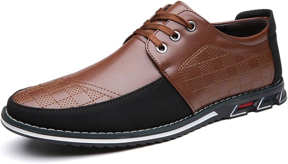 Мужские стильные оксфорды WELRUNG на шнуровке, удобные повседневные туфли для ходьбы, бизнеса и вождения, коричневый
Мужские стильные оксфорды WELRUNG на шнуровке, удобные повседневные туфли для ходьбы, бизнеса и вождения, коричневый