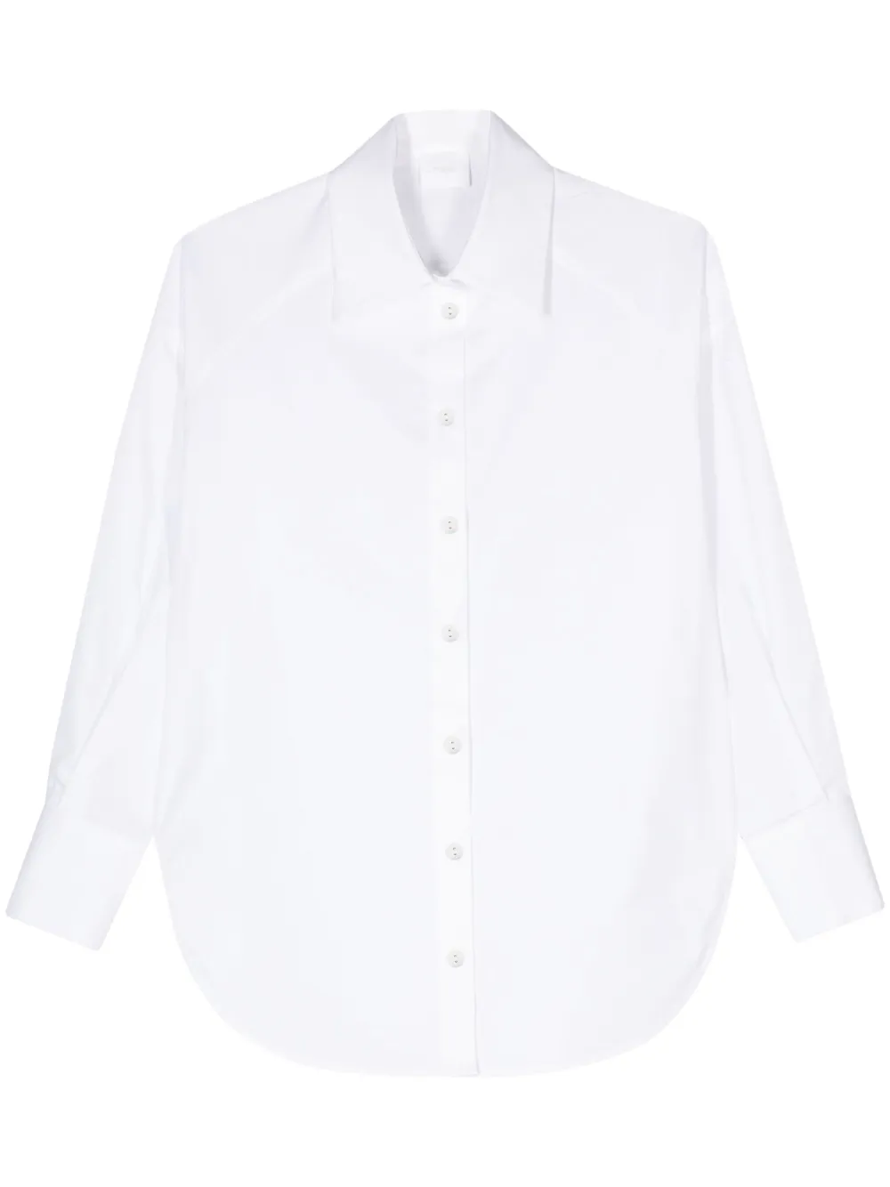 Поплиновая рубашка с отложным воротником Merci, белый 
Поплиновая рубашка с отложным воротником Merci, белый