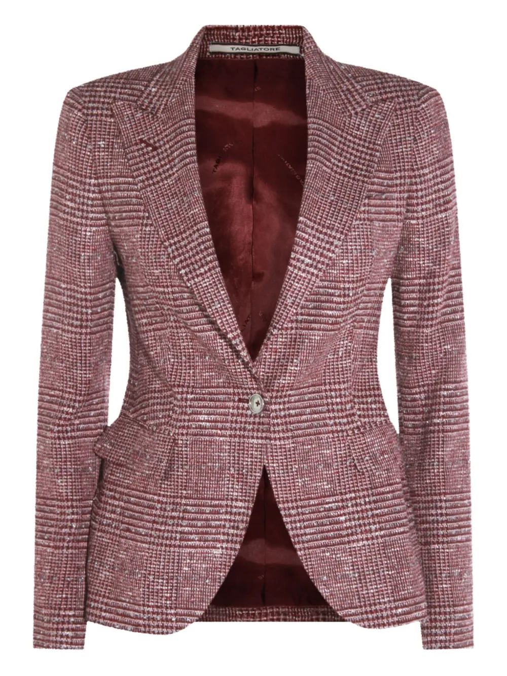 Клетчатый однобортный пиджак TAGLIATORE, красный
Клетчатый однобортный пиджак TAGLIATORE, красный
