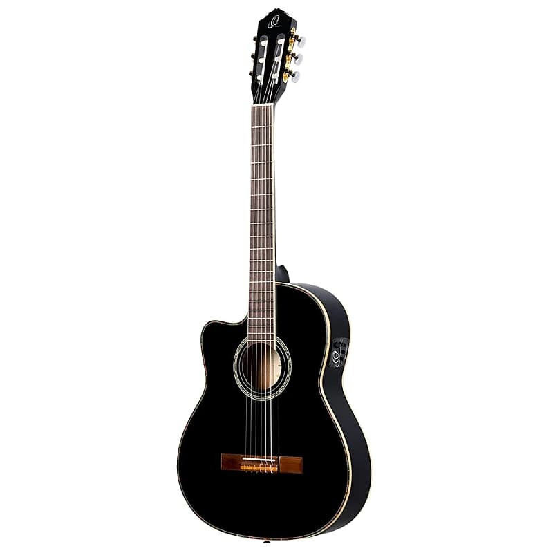 Акустическая гитара Ortega Family Series Pro RCE145LBK Thinline Acoustic-Electric Left-Handed Nylon Guitar 
Акустическая гитара Ortega Family Series Pro RCE145LBK Thinline Acoustic-Electric Left-Handed Nylon Guitar