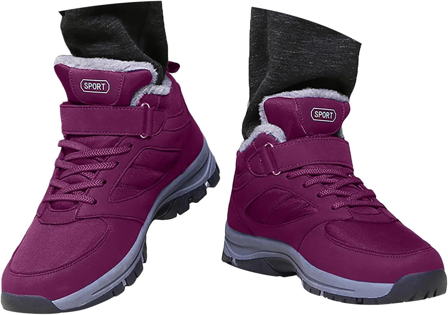 Зимние ботинки для женщин утепленные мехом Jyswoshoe, фиолетовый
Зимние ботинки для женщин утепленные мехом Jyswoshoe, фиолетовый