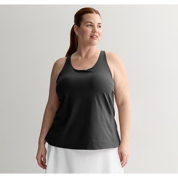 Топ с ультрарастягивающимся материалом и встроенным бюстгальтером Plus size Tek Gear, Mineral Black
Топ с ультрарастягивающимся материалом и встроенным бюстгальтером Plus size Tek Gear, Mineral Black