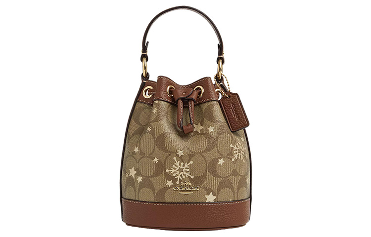 Dempsey Coated Canvas с узором ракушки кожаная сумка ведро женская ручная плечевая кроссбоди мини хаки COACH
Dempsey Coated Canvas с узором ракушки кожаная сумка ведро женская ручная плечевая кроссбоди мини хаки COACH