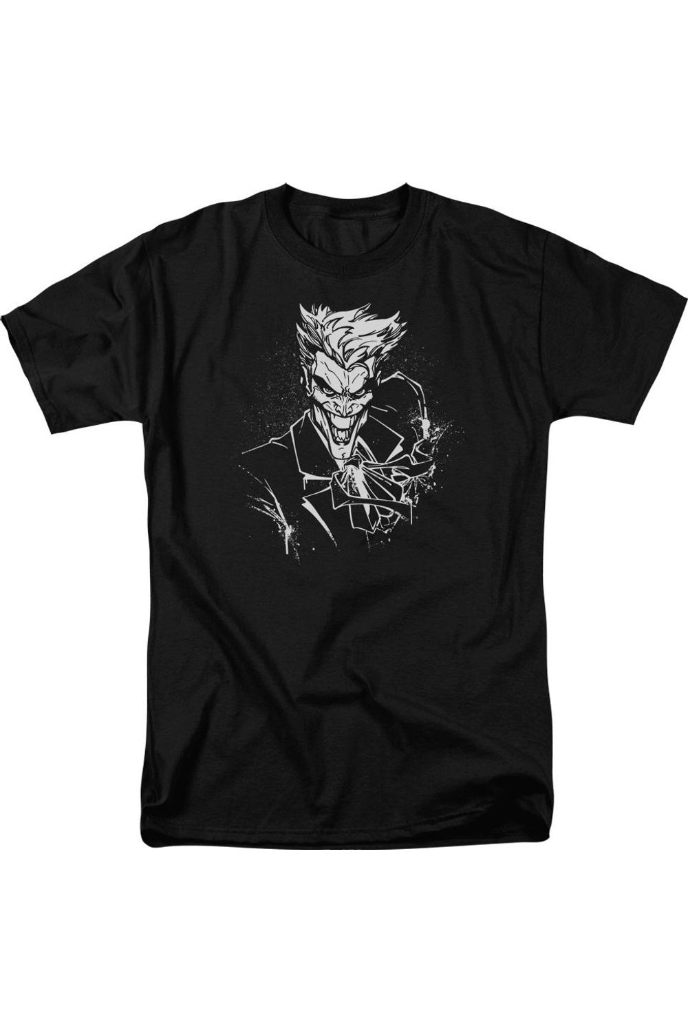 Футболка с коротким рукавом для взрослых с изображением Бэтмена Джокера и брызгами улыбки Gildan, черный
Футболка с коротким рукавом для взрослых с изображением Бэтмена Джокера и брызгами улыбки Gildan, черный