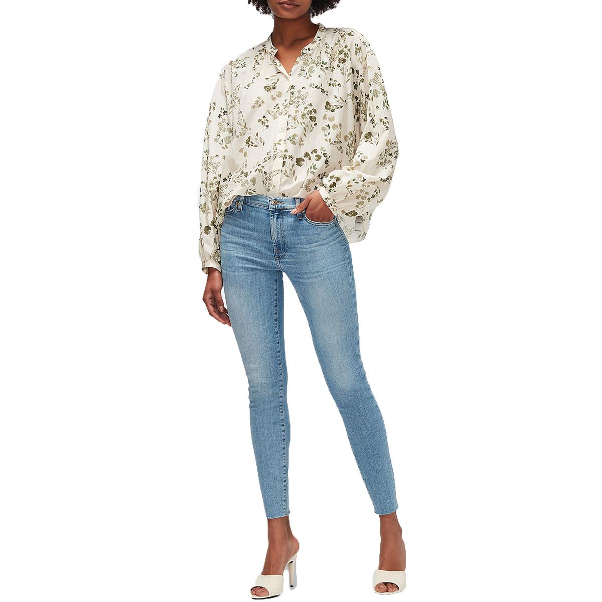 Женские узкие джинсы с необработанным краем 7 For All Mankind, синий
Женские узкие джинсы с необработанным краем 7 For All Mankind, синий