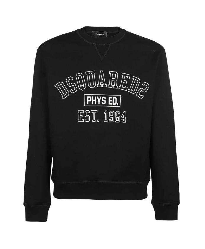 Хлопковая толстовка с логотипом Dsquared2, черный
Хлопковая толстовка с логотипом Dsquared2, черный
