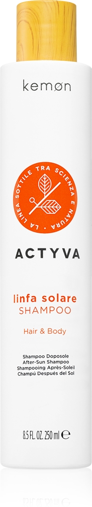 Actyva linfa solare shampoo after sunbathing Kemon, 250 мл
Actyva linfa solare shampoo after sunbathing Kemon, 250 мл