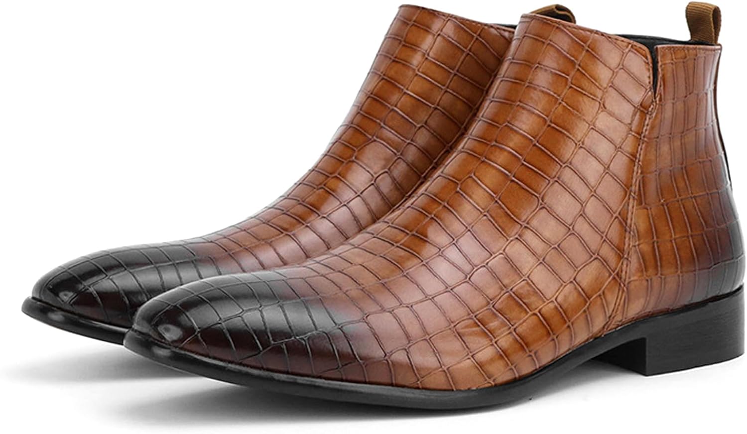 Мужские кожаные ботинки Челси с градиентным принтом, ретро с квадратным носком, массивным каблуком, без шнуровки, для бизнеса и повседневной носки, удобные высокие ботинки для официальных случаев Ghibhna, коричневый
Мужские кожаные ботинки Челси с градиентным принтом, ретро с квадратным носком, массивным каблуком, без шнуровки, для бизнеса и повседневной носки, удобные высокие ботинки для официальных случаев Ghibhna, коричневый