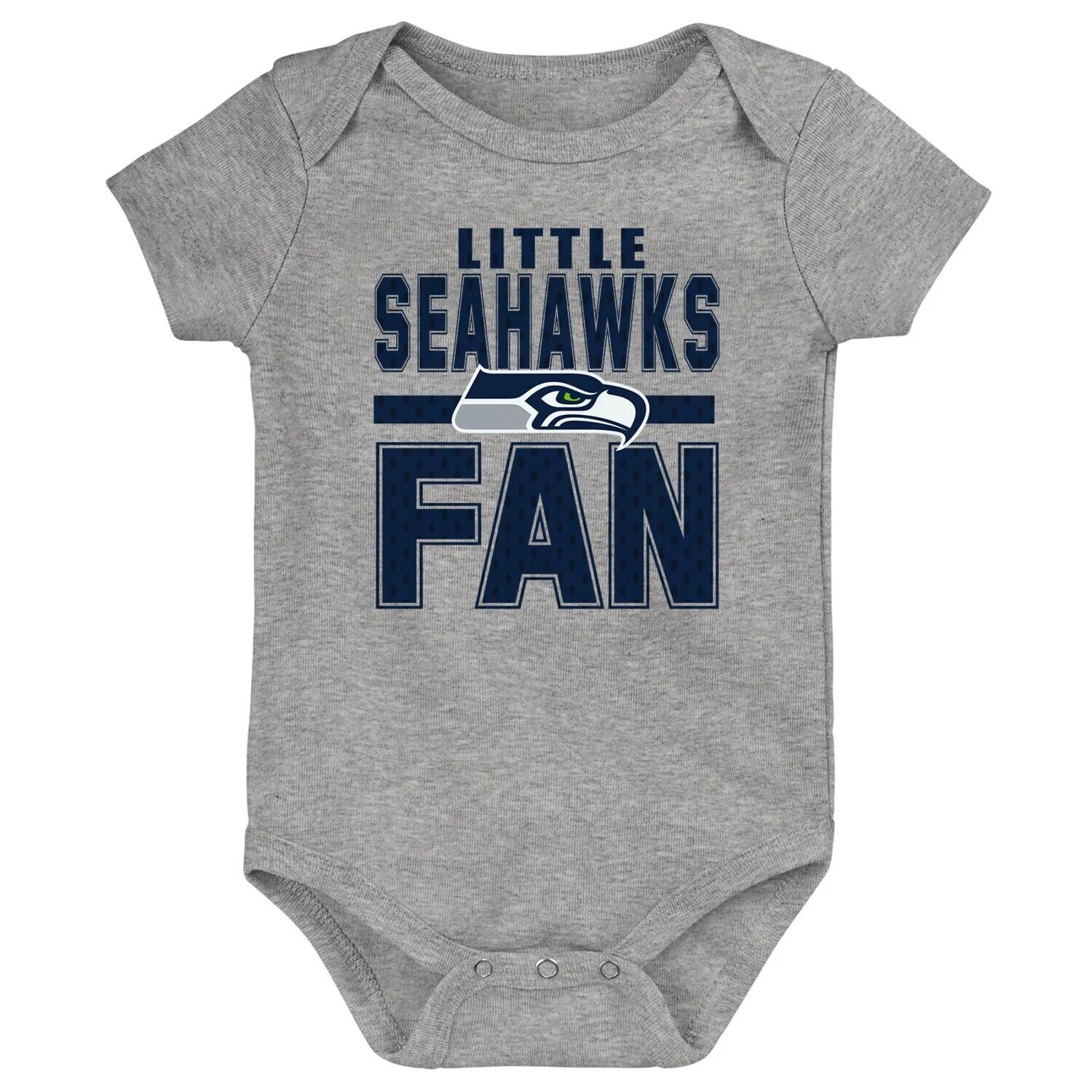 Серый боди Seattle Seahawks Little Fan с принтом для новорожденных и младенцев Outerstuff
Серый боди Seattle Seahawks Little Fan с принтом для новорожденных и младенцев Outerstuff