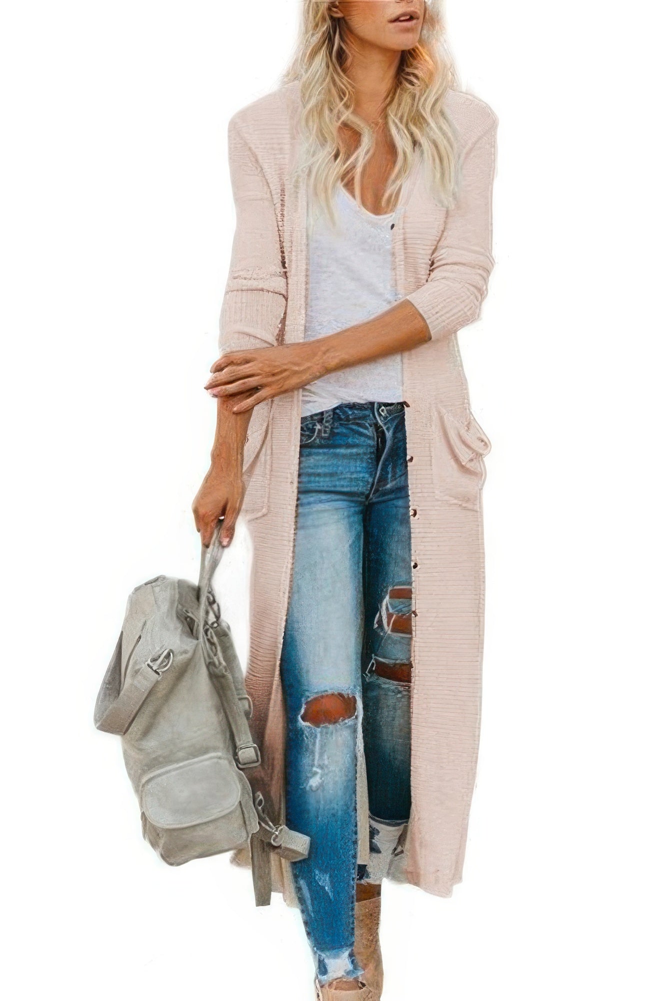 Кардиган на пуговицах с передним карманом TRUEDAMES, Apricot
Кардиган на пуговицах с передним карманом TRUEDAMES, Apricot