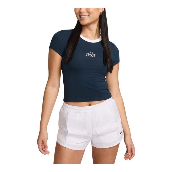 Футболка sportswear chill knit crop t-shirt asia sizing 'navy white' Nike, синий
Футболка sportswear chill knit crop t-shirt asia sizing 'navy white' Nike, синий