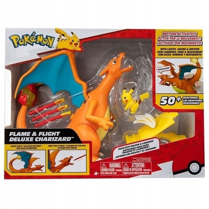 Фигурка Чаризарда и Пикачу POKEMON Deluxe JAZWARES
Фигурка Чаризарда и Пикачу POKEMON Deluxe JAZWARES