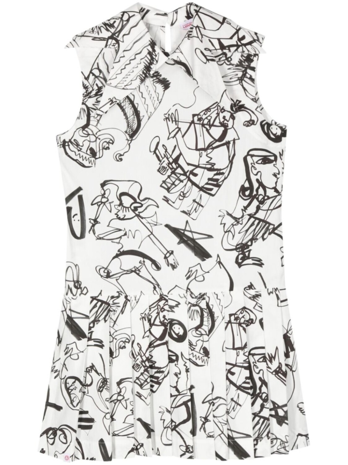 Charles Jeffrey Loverboy плиссированное платье мини с абстрактным принтом, белый
Charles Jeffrey Loverboy плиссированное платье мини с абстрактным принтом, белый