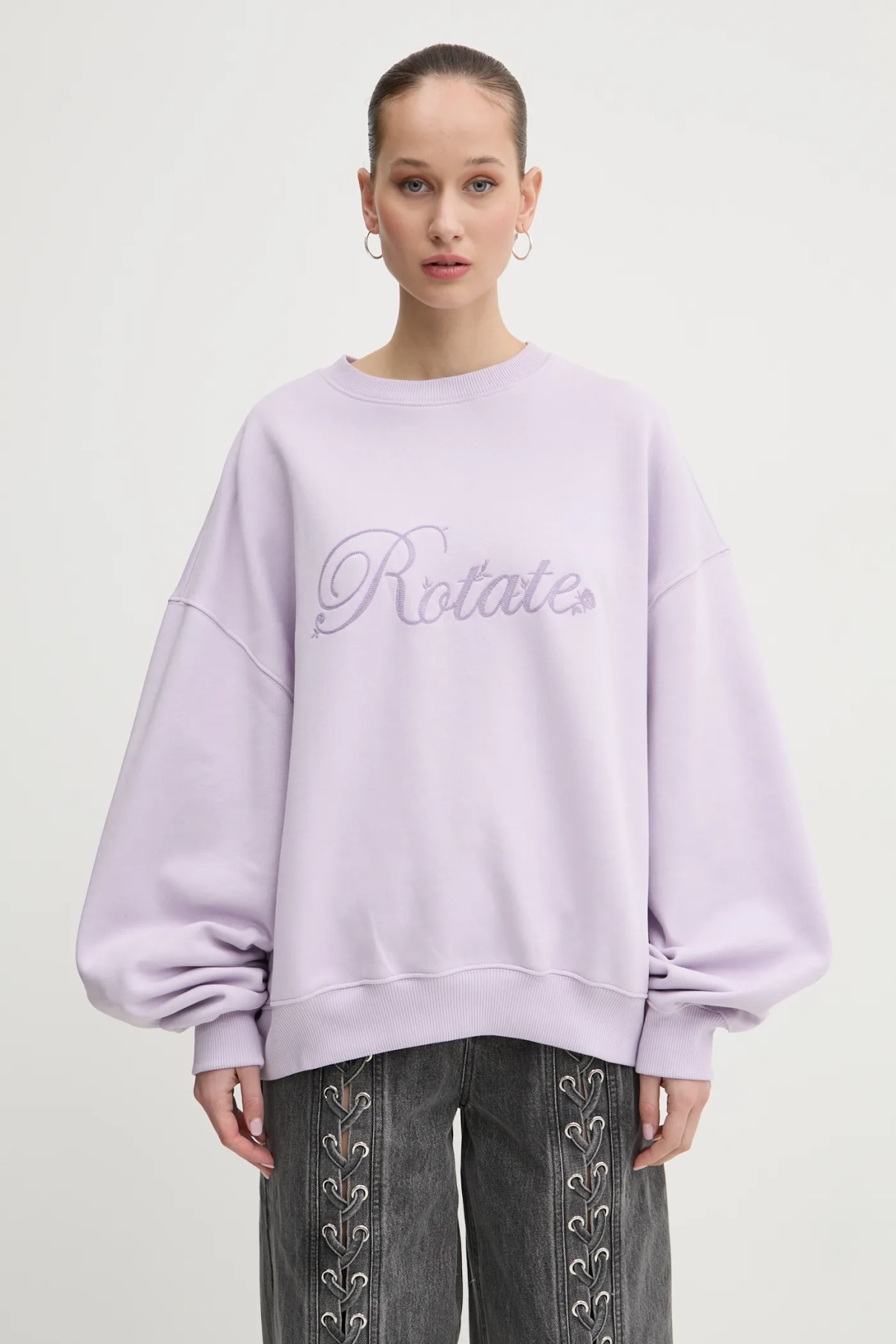Хлопковая толстовка Rotate, фиолетовый
Хлопковая толстовка Rotate, фиолетовый