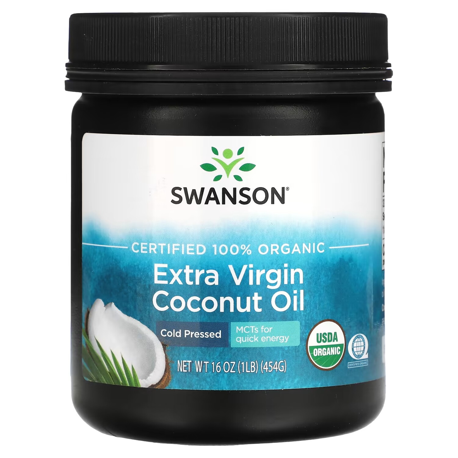 Кокосовое масло Swanson Extra Virgin холодного отжима, 454 г
Кокосовое масло Swanson Extra Virgin холодного отжима, 454 г
