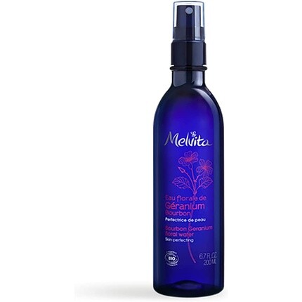 Органическая цветочная вода герани Бурбон 200 мл, Melvita 
Органическая цветочная вода герани Бурбон 200 мл, Melvita
