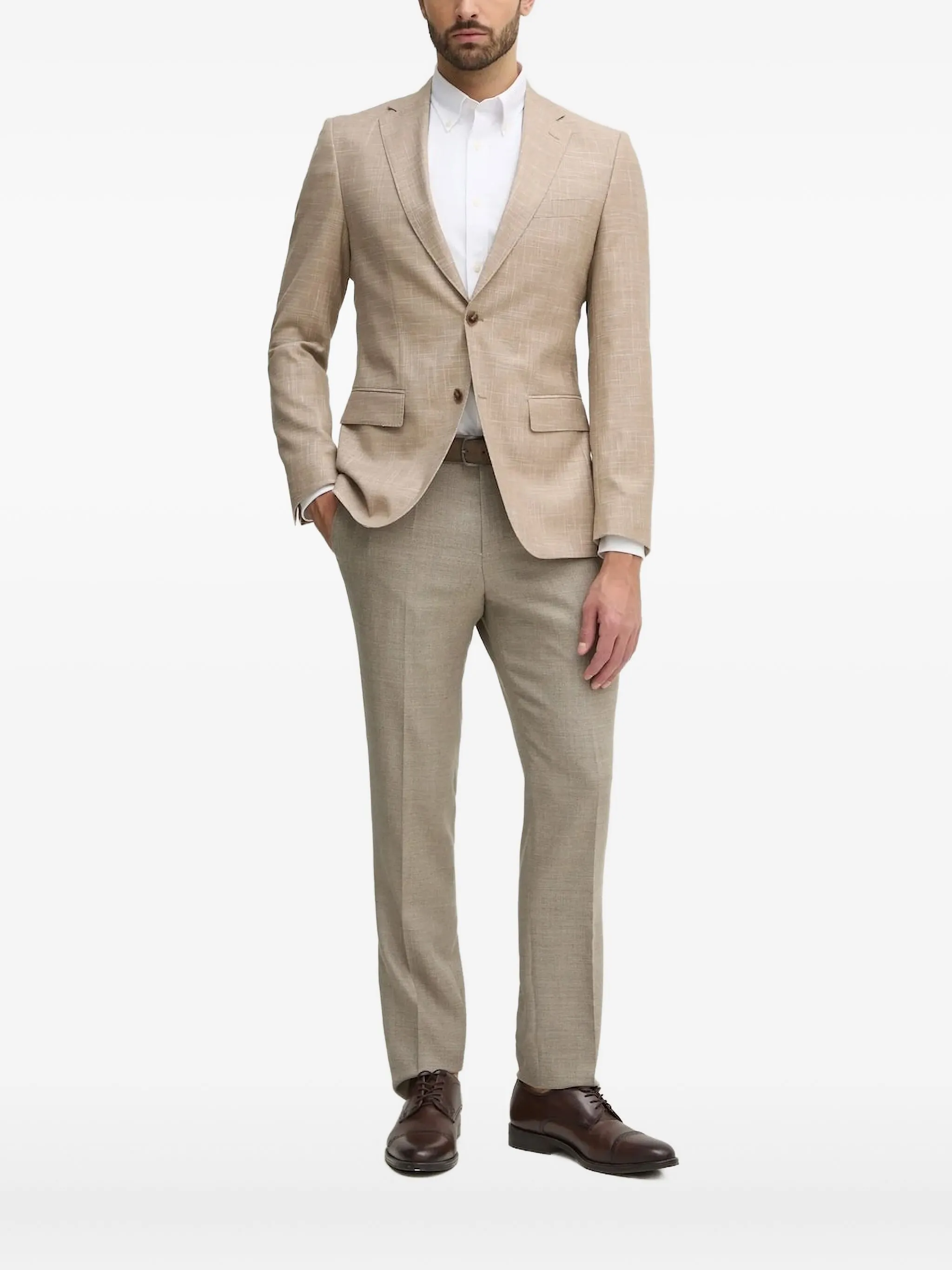 Фактурный пиджак на пуговицах Boss, бежевый
Фактурный пиджак на пуговицах Boss, бежевый