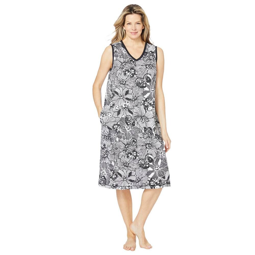 Женский короткий шезлонг Dreams & Co. больших размеров с треугольным вырезом и v-образным вырезом, цвет Black White Flower
Женский короткий шезлонг Dreams & Co. больших размеров с треугольным вырезом и v-образным вырезом, цвет Black White Flower