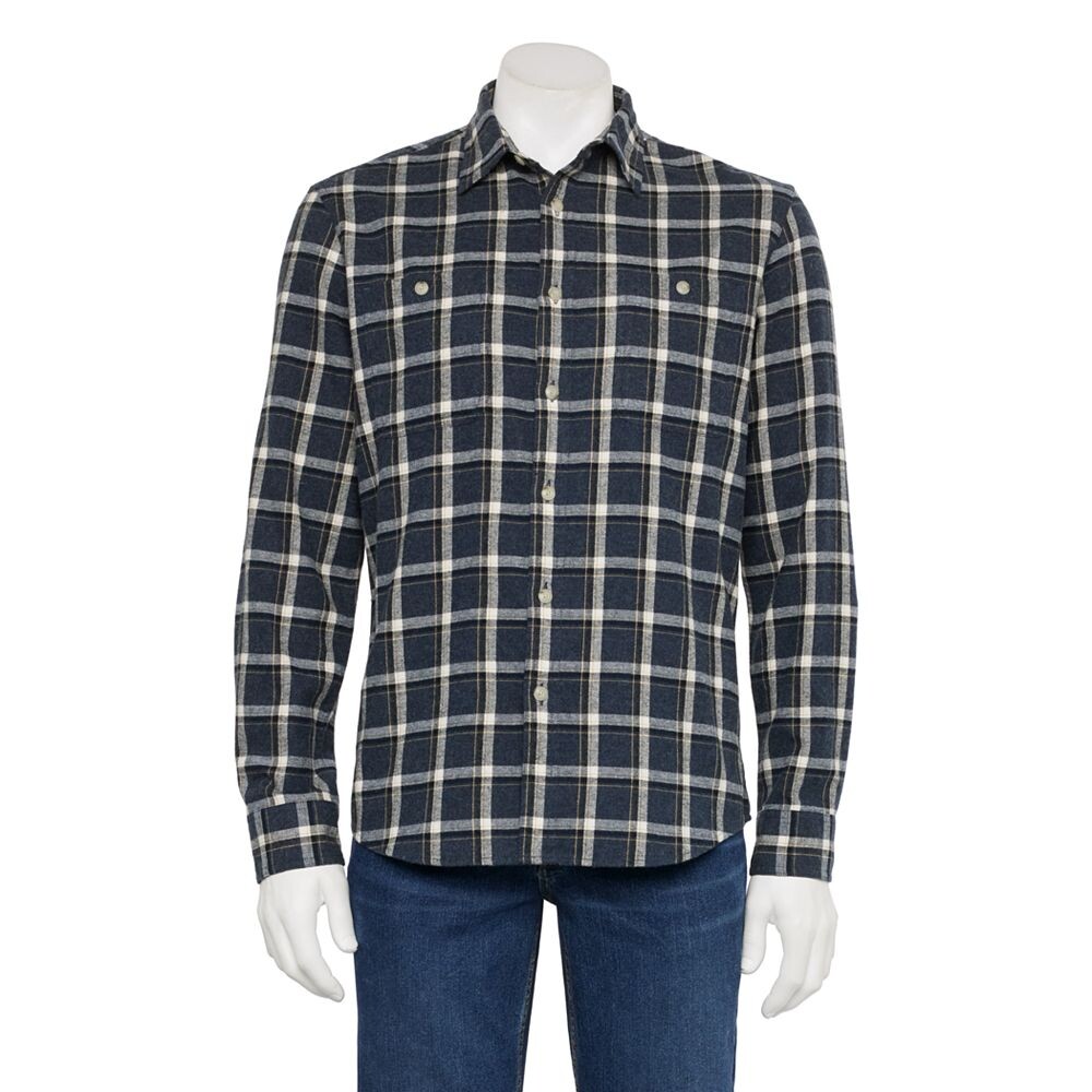 Мужская фланелевая рубашка на пуговицах Sonoma Goods For Life, цвет Navy Heather Plaid
Мужская фланелевая рубашка на пуговицах Sonoma Goods For Life, цвет Navy Heather Plaid