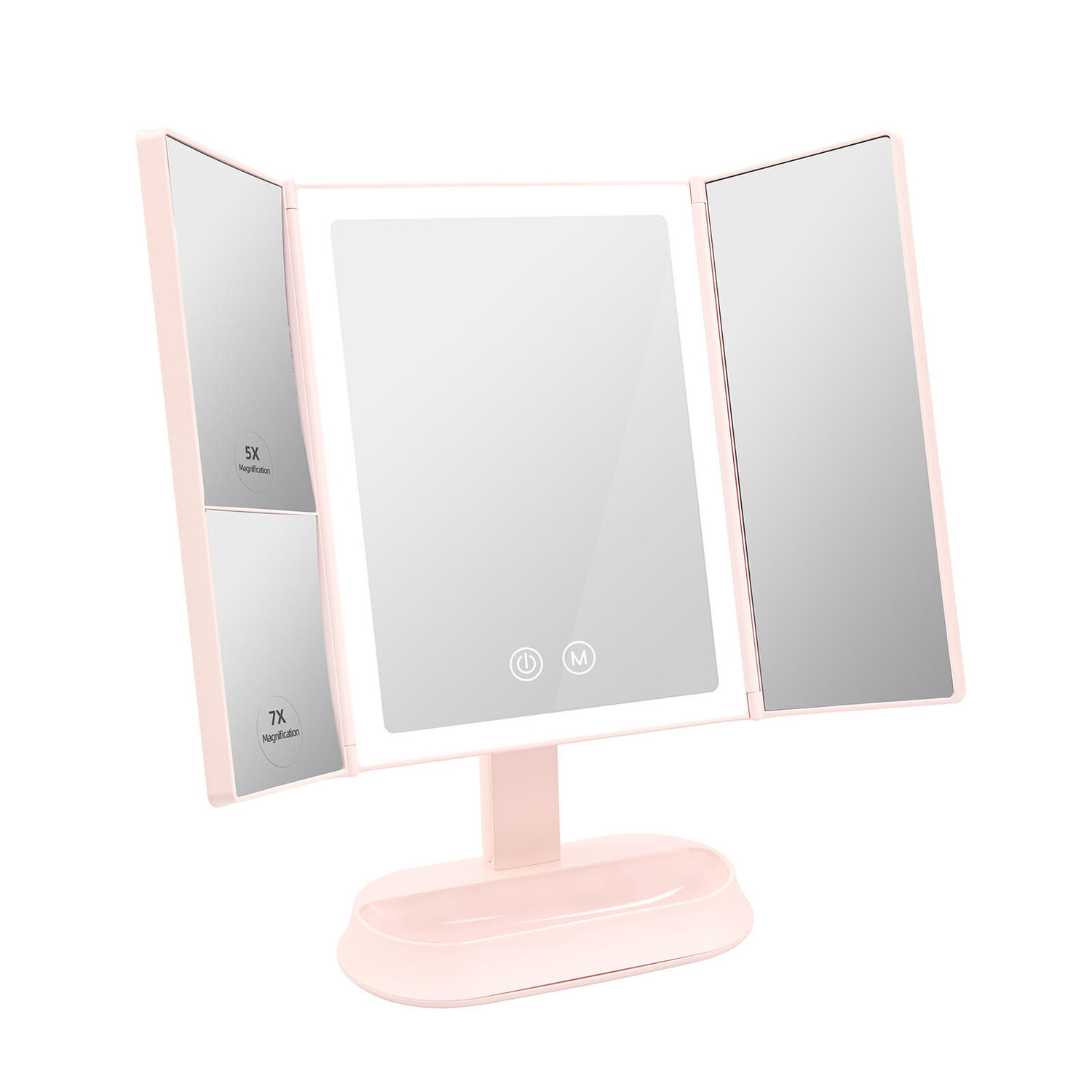 Косметическое зеркало с подсветкой 3 цвета света увеличение Emke, розовый
Косметическое зеркало с подсветкой 3 цвета света увеличение Emke, розовый