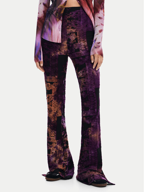 Тканевые брюки узкого кроя Desigual, фиолетовый
Тканевые брюки узкого кроя Desigual, фиолетовый