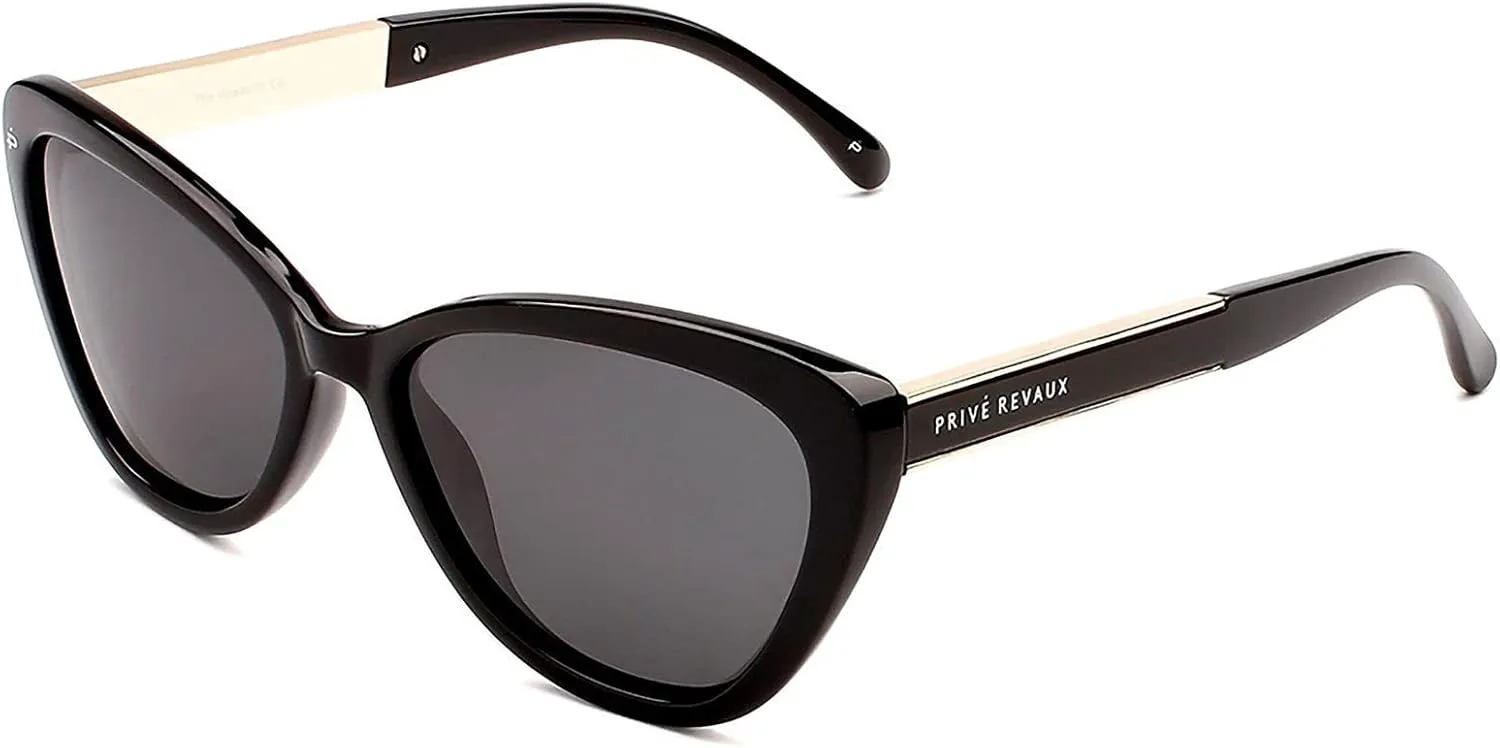 Солнцезащитные очки Prive Revaux The Hepburn Cat Eye – ручная работа, поляризованные линзы со 100% защитой от УФ-излучения – для женщин PRIVÉ REVAUX, Caviar Black
Солнцезащитные очки Prive Revaux The Hepburn Cat Eye – ручная работа, поляризованные линзы со 100% защитой от УФ-излучения – для женщин PRIVÉ REVAUX, Caviar Black