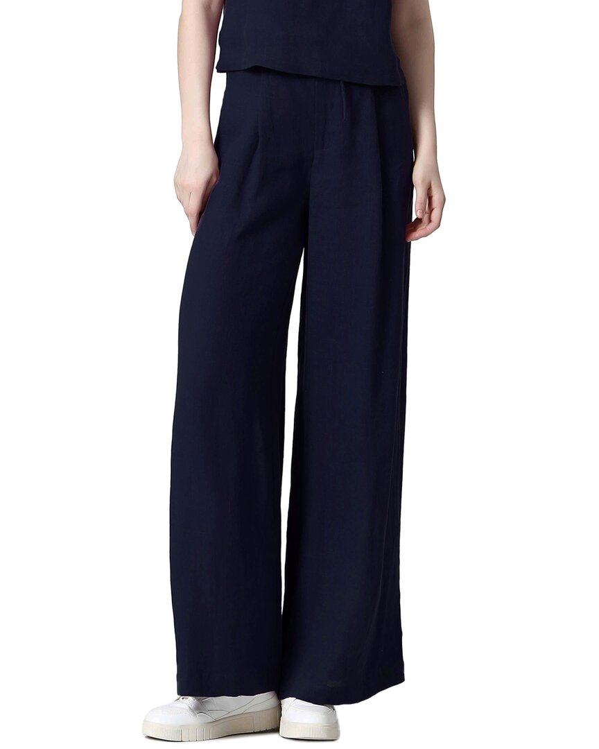 Скоро увидимся Широкие брюки из льняной смеси See U Soon, темно-синий
Скоро увидимся Широкие брюки из льняной смеси See U Soon, темно-синий