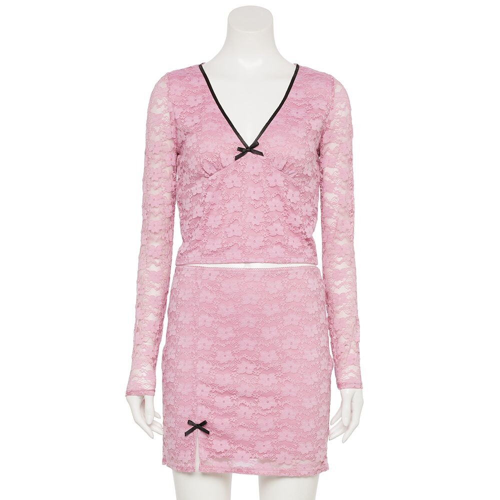 Комплект из комплекта из 2 предметов: топ с длинными рукавами и мини-юбкой с разрезом для подростков Madden Girl из топа с контрастной отделкой и разрезом, цвет Light Pink
Комплект из комплекта из 2 предметов: топ с длинными рукавами и мини-юбкой с разрезом для подростков Madden Girl из топа с контрастной отделкой и разрезом, цвет Light Pink