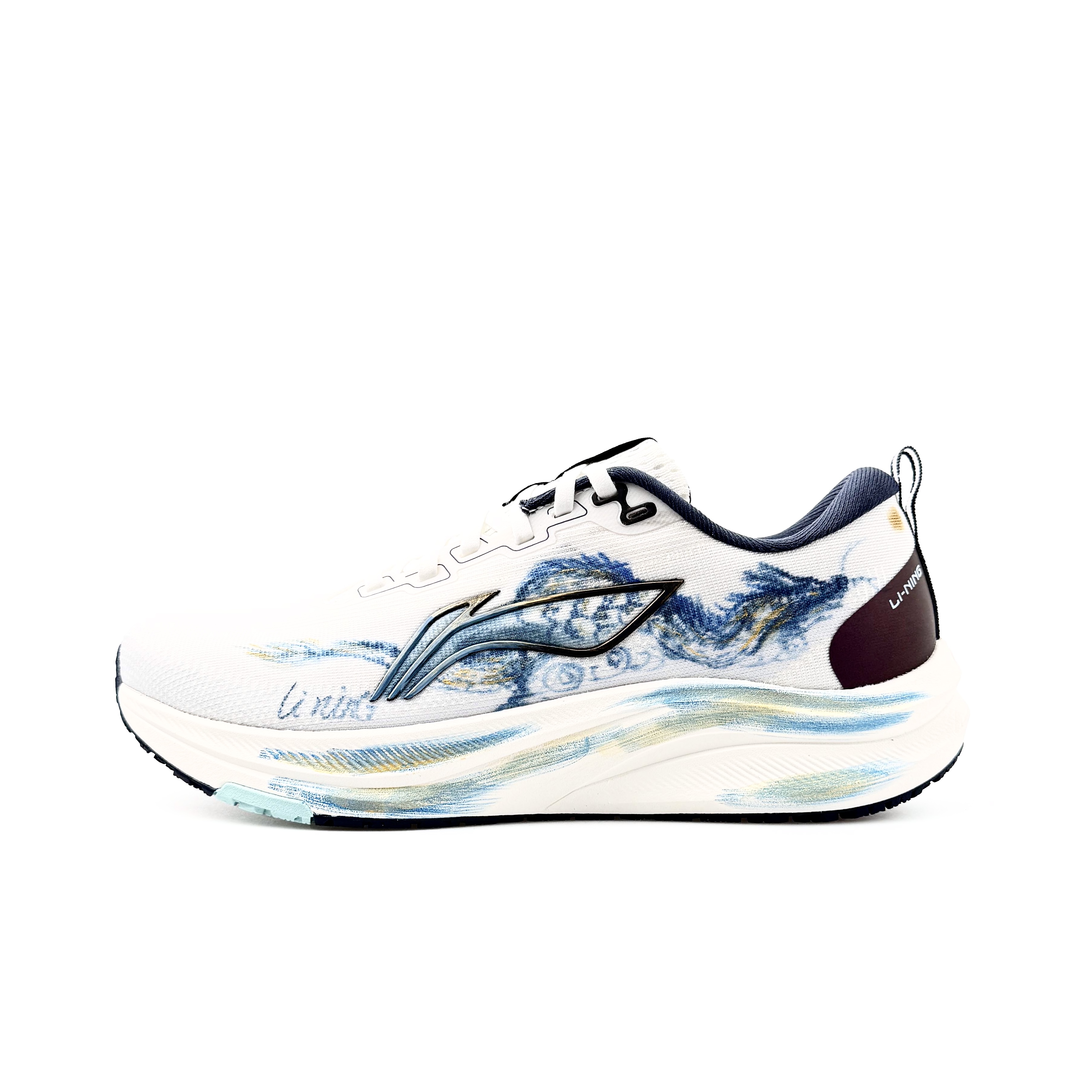 LINING Кроссовки мужские Red Hare 8 с низким верхом, синие/золотые 
LINING Кроссовки мужские Red Hare 8 с низким верхом, синие/золотые