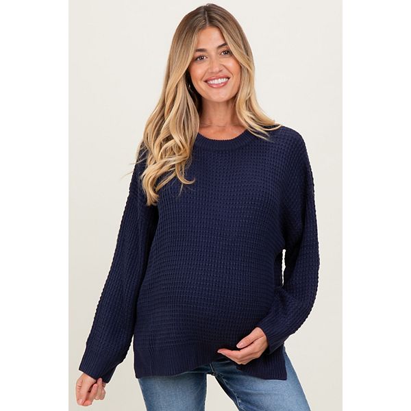 Свитер для беременных с разрезами по бокам Pinkblush, Navy Blue
Свитер для беременных с разрезами по бокам Pinkblush, Navy Blue