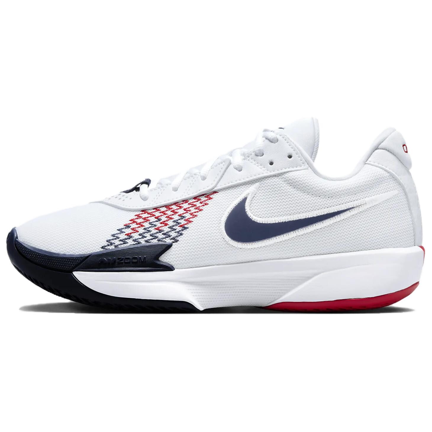 Кроссовки Nike Air Zoom G.t. Cut Academy, белый/темно-синий/красный 
Кроссовки Nike Air Zoom G.t. Cut Academy, белый/темно-синий/красный