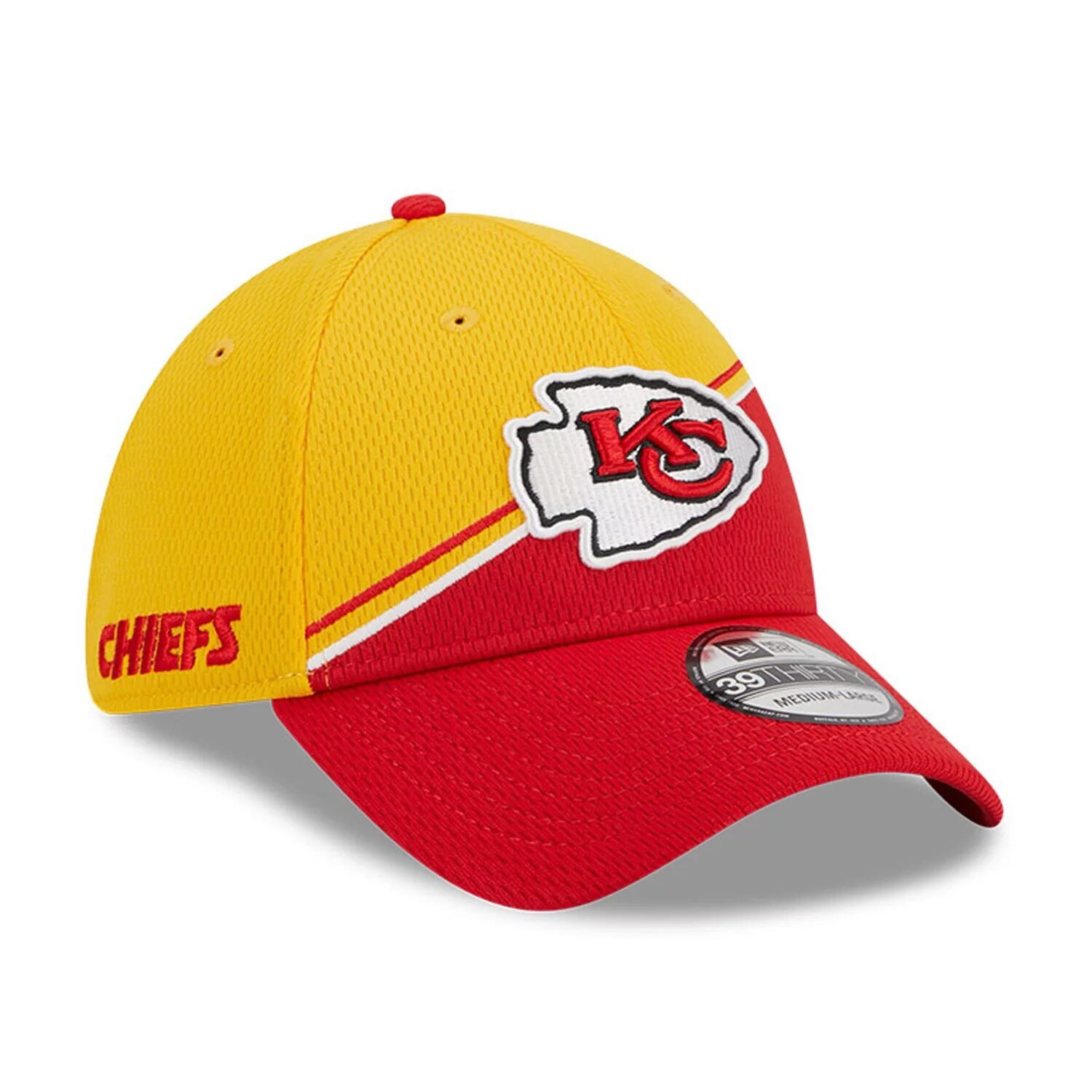 Мужская кепка New Era Gold/Red Kansas City Chiefs 2023 Sideline 39THIRTY Flex Hat
Мужская кепка New Era Gold/Red Kansas City Chiefs 2023 Sideline 39THIRTY Flex Hat