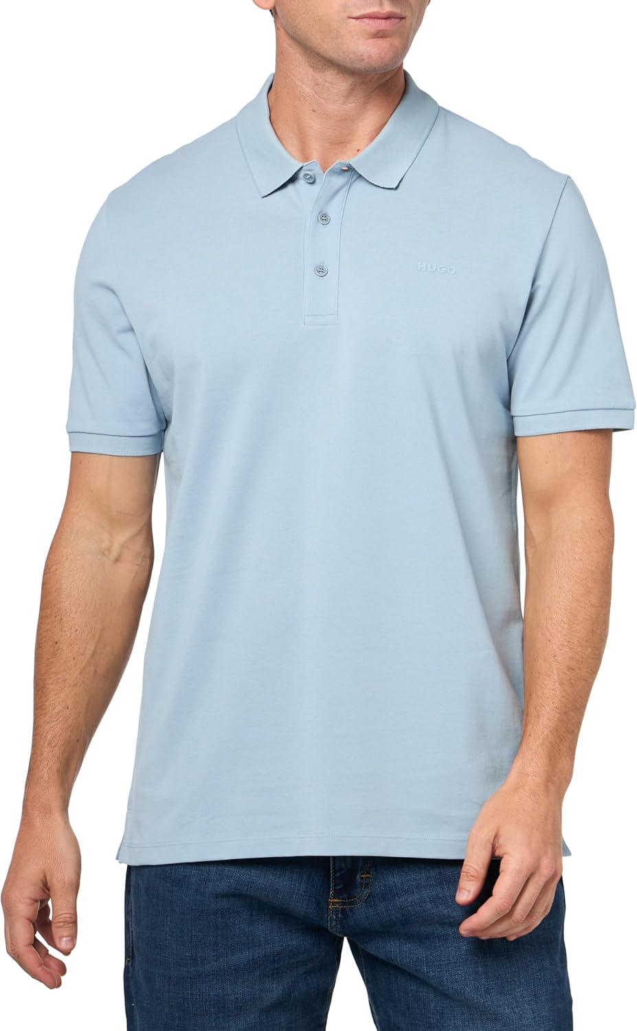 HUGO Мужская поло с коротким рукавом Regular Fit, Dust Blue, Синий, HUGO Мужская поло с коротким рукавом Regular Fit, Dust Blue
HUGO Мужская поло с коротким рукавом Regular Fit, Dust Blue, Синий, HUGO Мужская поло с коротким рукавом Regular Fit, Dust Blue