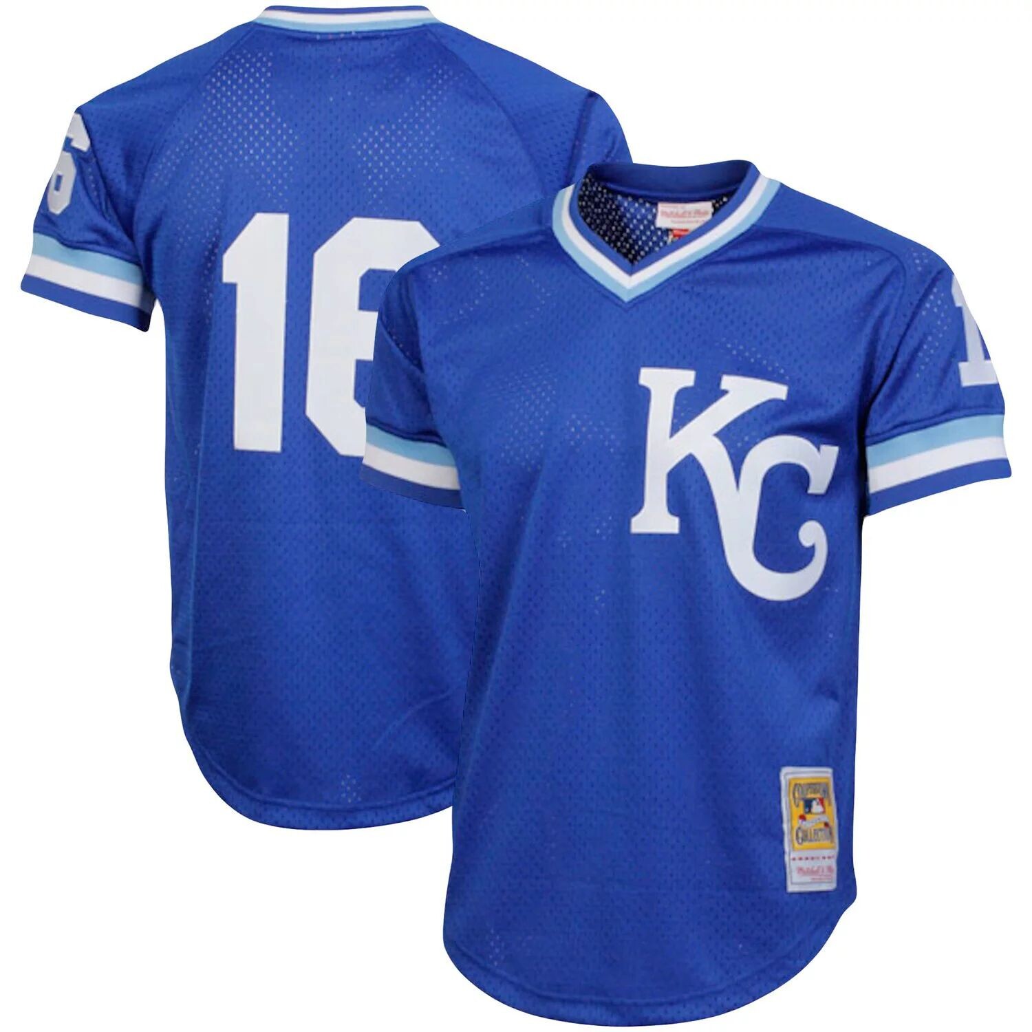 Мужской тренировочный трикотаж из сетки Mitchell & Ness Bo Jackson Royal Kansas City Royals Cooperstown Collection Big & Tall 
Мужской тренировочный трикотаж из сетки Mitchell & Ness Bo Jackson Royal Kansas City Royals Cooperstown Collection Big & Tall