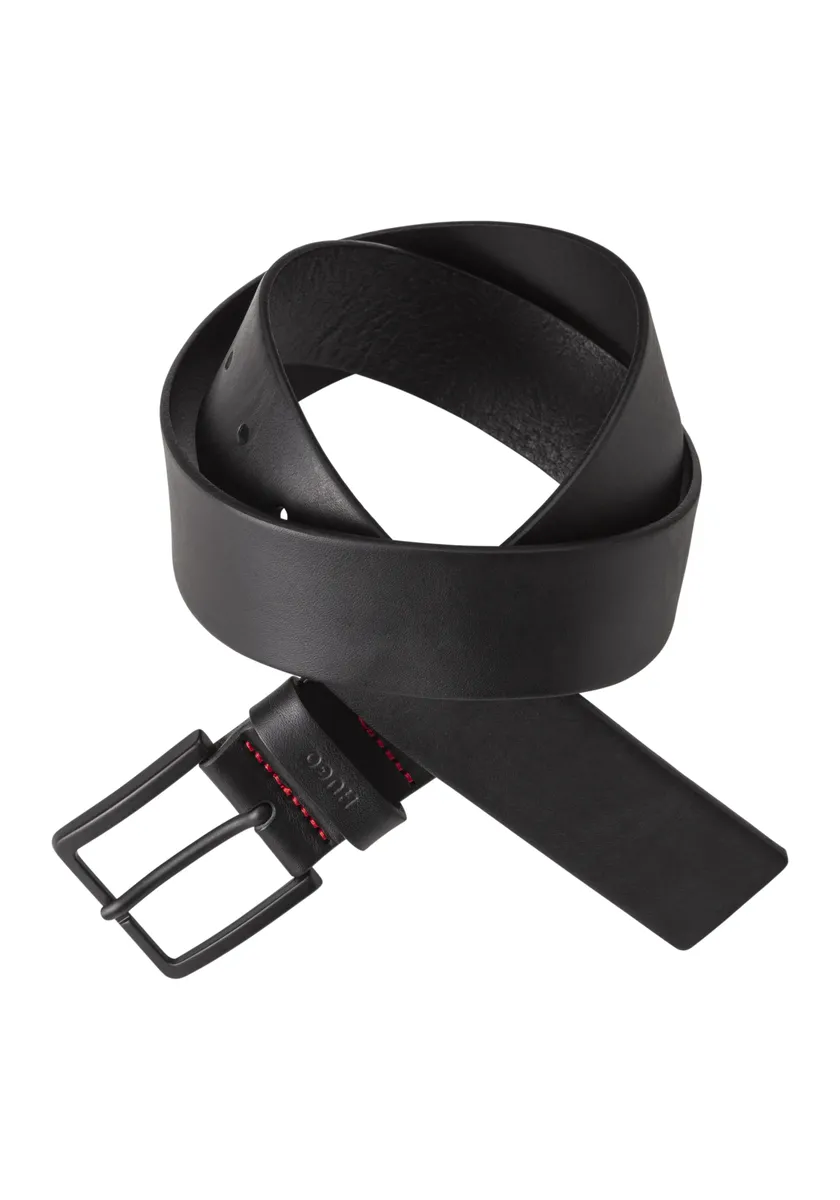 Кожаный ремень HUGO "Gionios-B_Sz40" с красной декоративной строчкой, черный
Кожаный ремень HUGO "Gionios-B_Sz40" с красной декоративной строчкой, черный