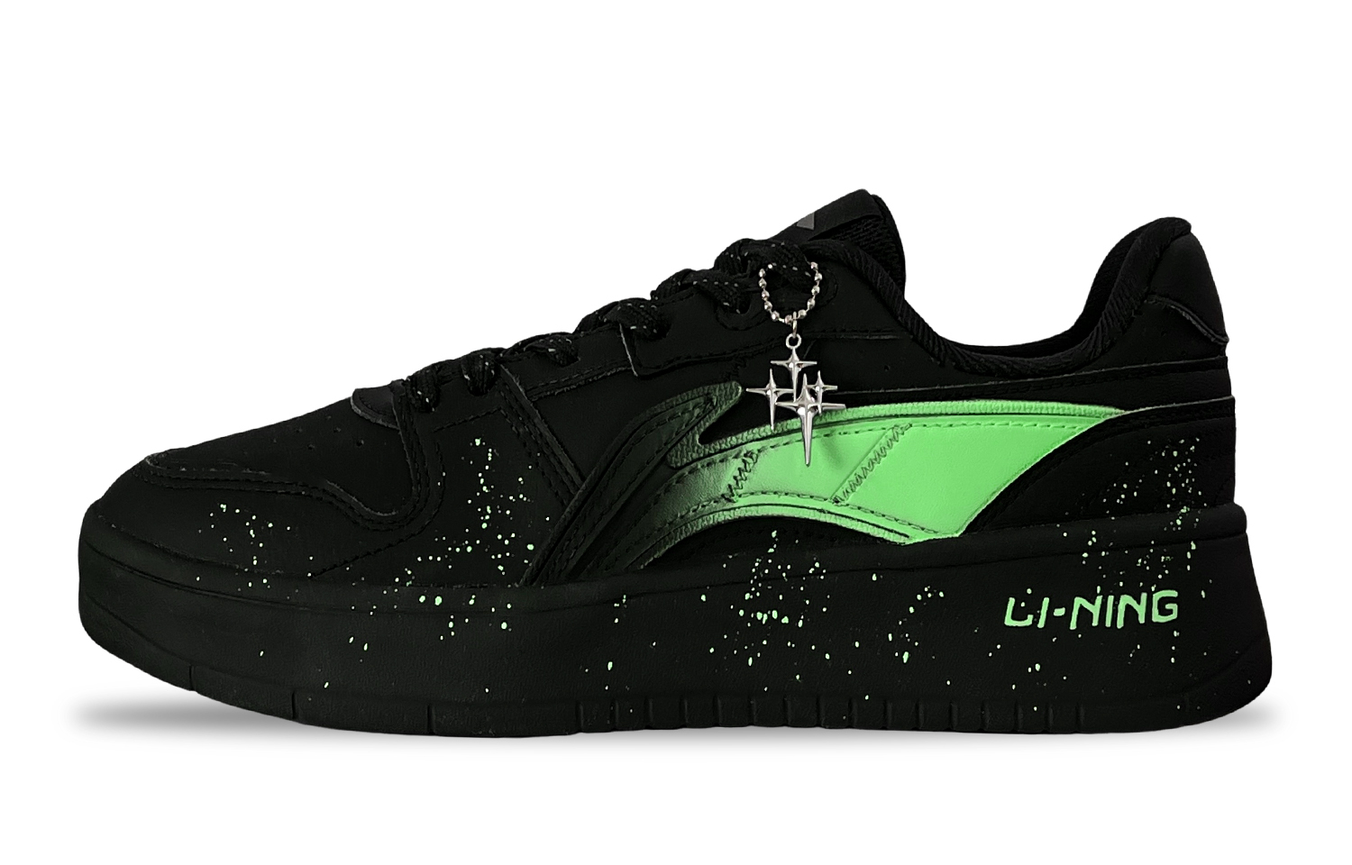 LINING Нескользящие и износостойкие низкие кроссовки для скейтбординга, увеличивающие рост, мужские, черно-зеленые
LINING Нескользящие и износостойкие низкие кроссовки для скейтбординга, увеличивающие рост, мужские, черно-зеленые