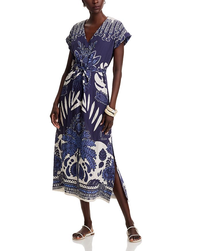 Платье миди с V-образным вырезом La Fée Maraboutée, синий
Платье миди с V-образным вырезом La Fée Maraboutée, синий