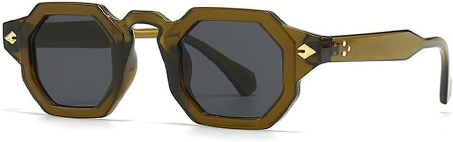 Ретро-солнцезащитные очки квадратной формы с заклепками, градиентные, с защитой от УФ-излучения UV400, мужские солнцезащитные очки в стиле панк LXLHWN, Olive Green Gray
Ретро-солнцезащитные очки квадратной формы с заклепками, градиентные, с защитой от УФ-излучения UV400, мужские солнцезащитные очки в стиле панк LXLHWN, Olive Green Gray