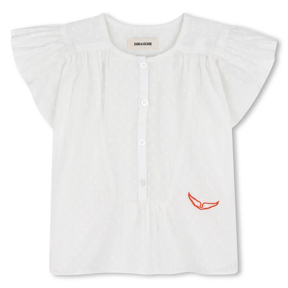 Zadig & Voltaire X60551 блузка с короткими рукавами, белый
Zadig & Voltaire X60551 блузка с короткими рукавами, белый