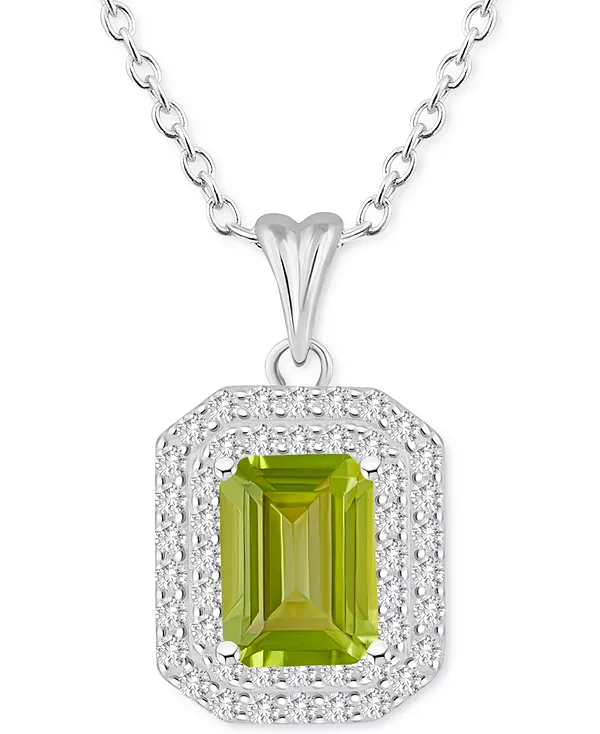 Ожерелье с подвеской в виде восьмиугольного гало из родолитового граната (2 карата tw) и белого топаза (1/2 карата tw) длиной 18 дюймов из стерлингового серебра (также из цитрина, перидота, аметиста и голубого топаза) Macy'S, peridot
Ожерелье с подвеской в виде восьмиугольного гало из родолитового граната (2 карата tw) и белого топаза (1/2 карата tw) длиной 18 дюймов из стерлингового серебра (также из цитрина, перидота, аметиста и голубого топаза) Macy'S, peridot