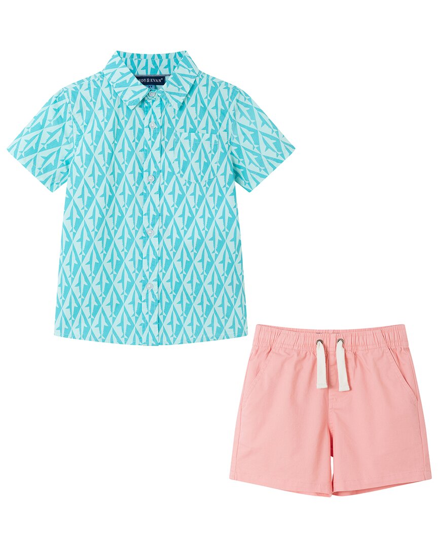 Эндрю и Эван Джо Шарк Рубашка на пуговицах Andy & Evan, синий
Эндрю и Эван Джо Шарк Рубашка на пуговицах Andy & Evan, синий