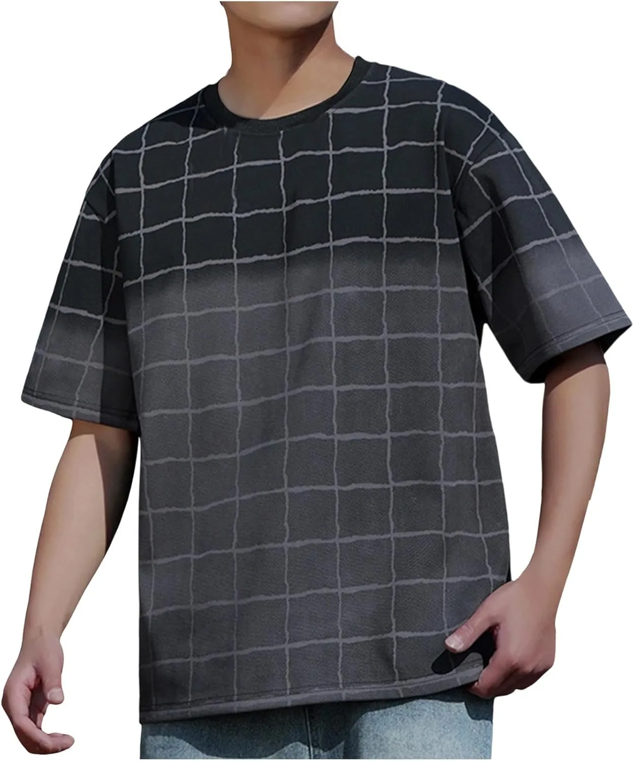 Мужская футболка с коротким рукавом летняя Crew Neck в клетку Xiaojmake
Мужская футболка с коротким рукавом летняя Crew Neck в клетку Xiaojmake