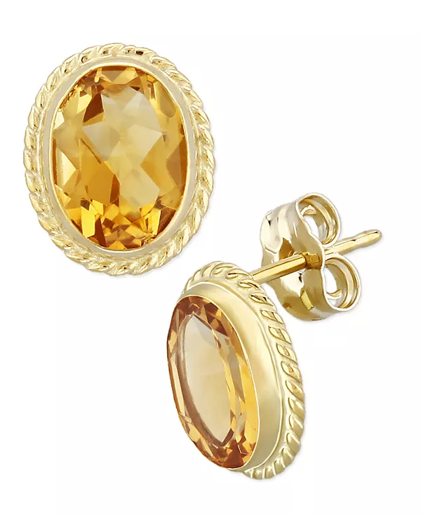 Серьги-Гвоздики с закрученной галереей из драгоценных камней, выполненные из 14-каратного золота Macy'S, citrine
Серьги-Гвоздики с закрученной галереей из драгоценных камней, выполненные из 14-каратного золота Macy'S, citrine